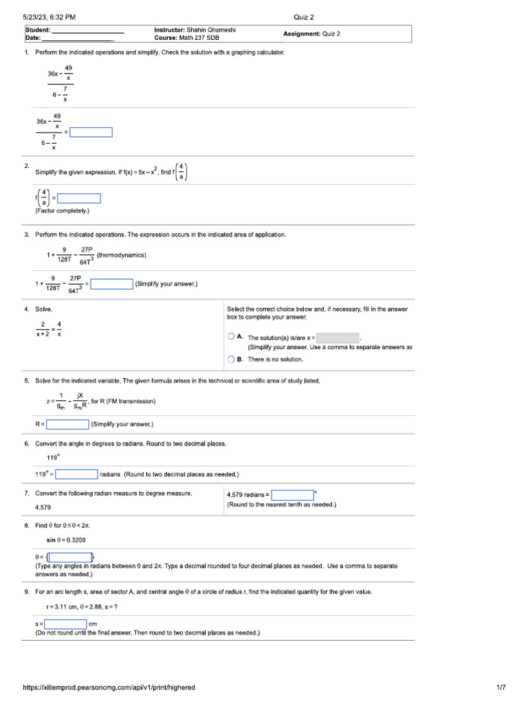 Quiz 2 | PDF