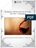 Bodegas Vitivinícolas en Vitor - Gerardo Gonzales Montesinos - Historia B