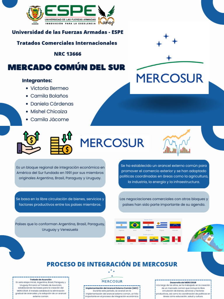 Proceso de Integración del MERCOSUR | PDF | Comercio | Relaciones ...