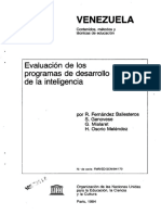 1984 Unesco Evaluacion de Los Programas de Inteligencia en Venezuela Parte 01