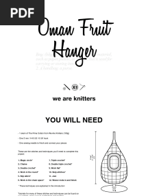 Oman Fruit Hanger