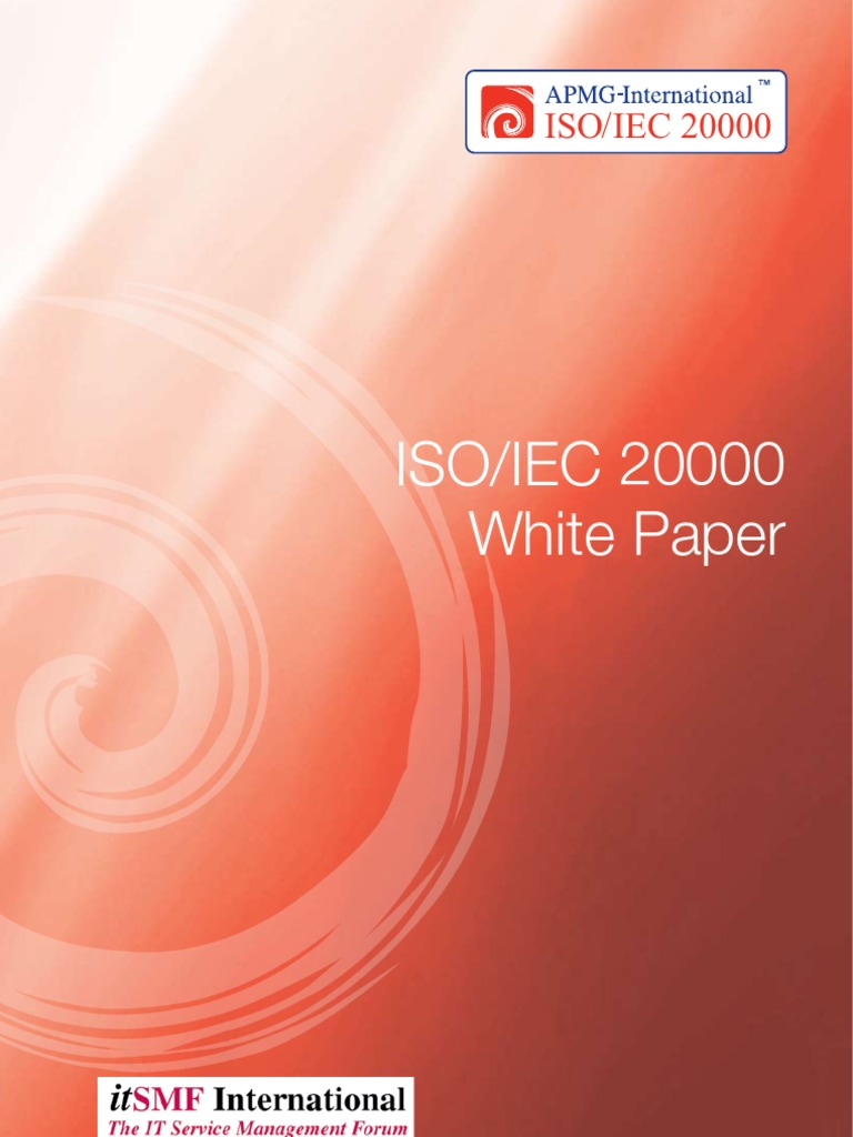 005 Iso Iec 20000 Whitepaper | PDF | Finance & Money Management