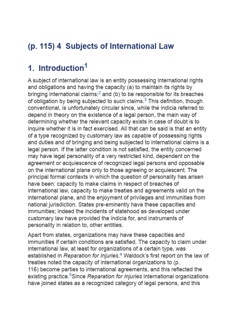 Sources Of Public International Law Llb Notes