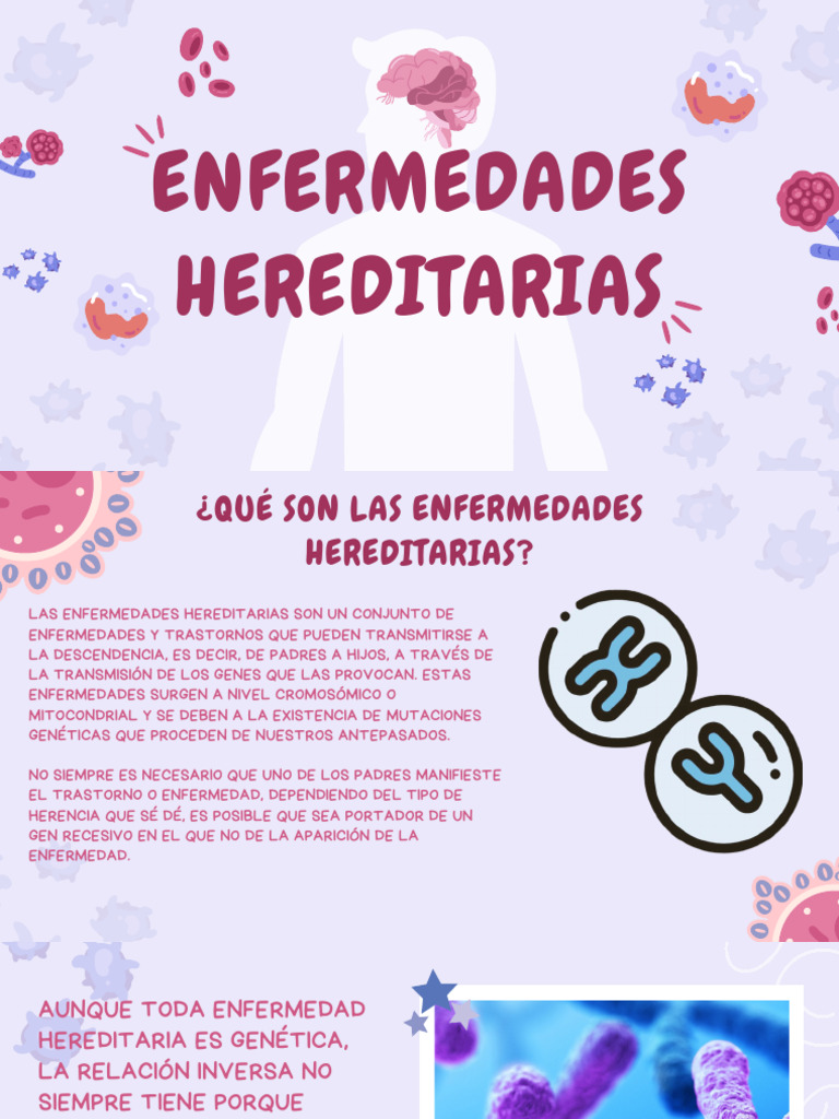 Enfermedades Hereditarias | PDF | Ciencia y matemáticas
