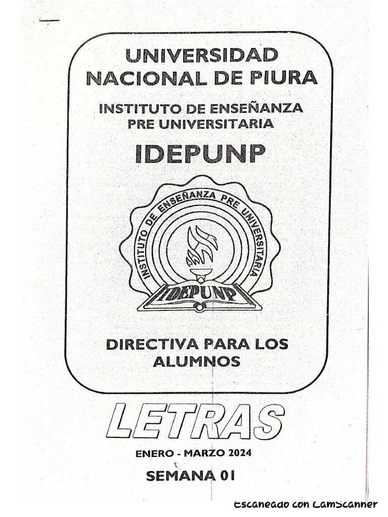 Módulo Letras Enero-Marzo 2024 | PDF