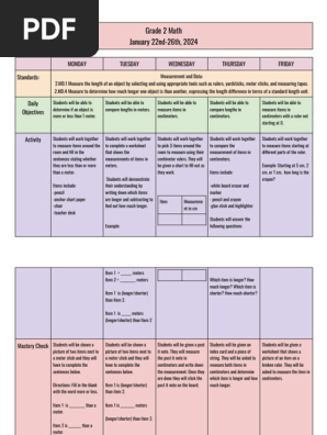 week 2  backwards planning