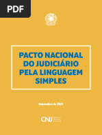 Pacto Nacional Do Judiciario Pela Linguagem Simples