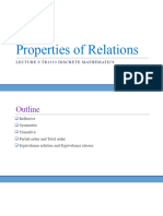 Lecture 9 Properties of Relations