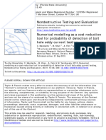 Numerical Modelling As A Cost-Reduction Tool For Probability of Detection of Bolt Hole Eddy Current Testing