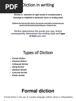 Diction