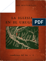 La Iglesia Catolica en El Uruguay Cuadernos Del Itu n4 1978