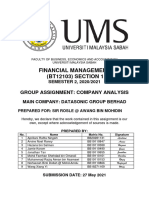 Financial Management Group Assignment (2021)