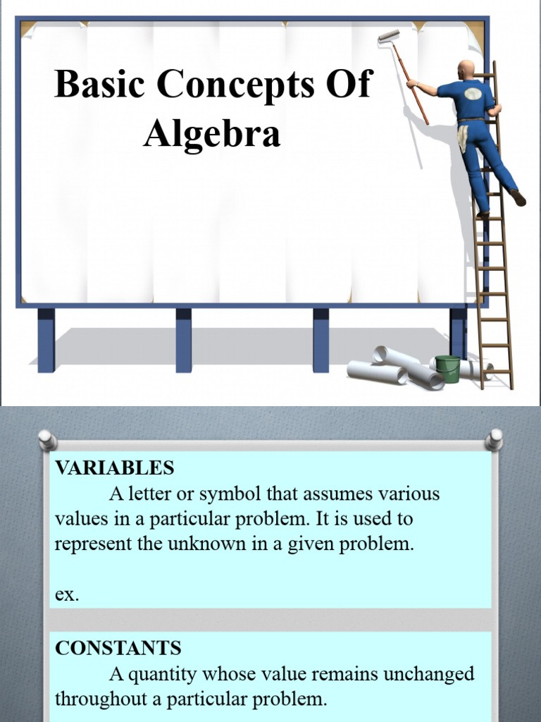 Lesson basic concepts of algebra pdf