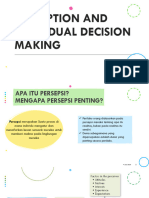 Perception and Individual Decision Making