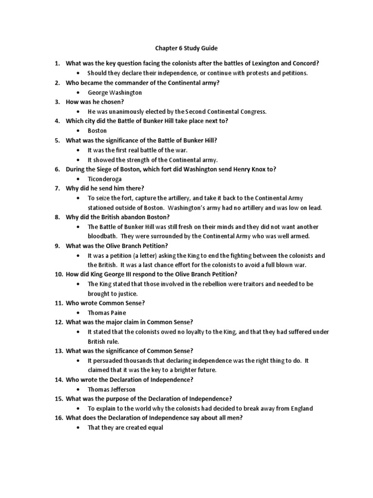 Chapter 6: Declaration of Independence Insights | PDF | United States ...