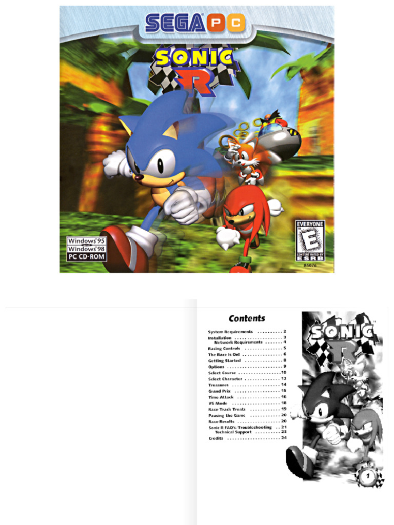Sonic-R Manual Win en | PDF