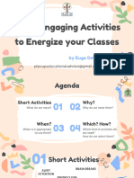 Short Engaging Activities To Energize Your Classes - Plan Up