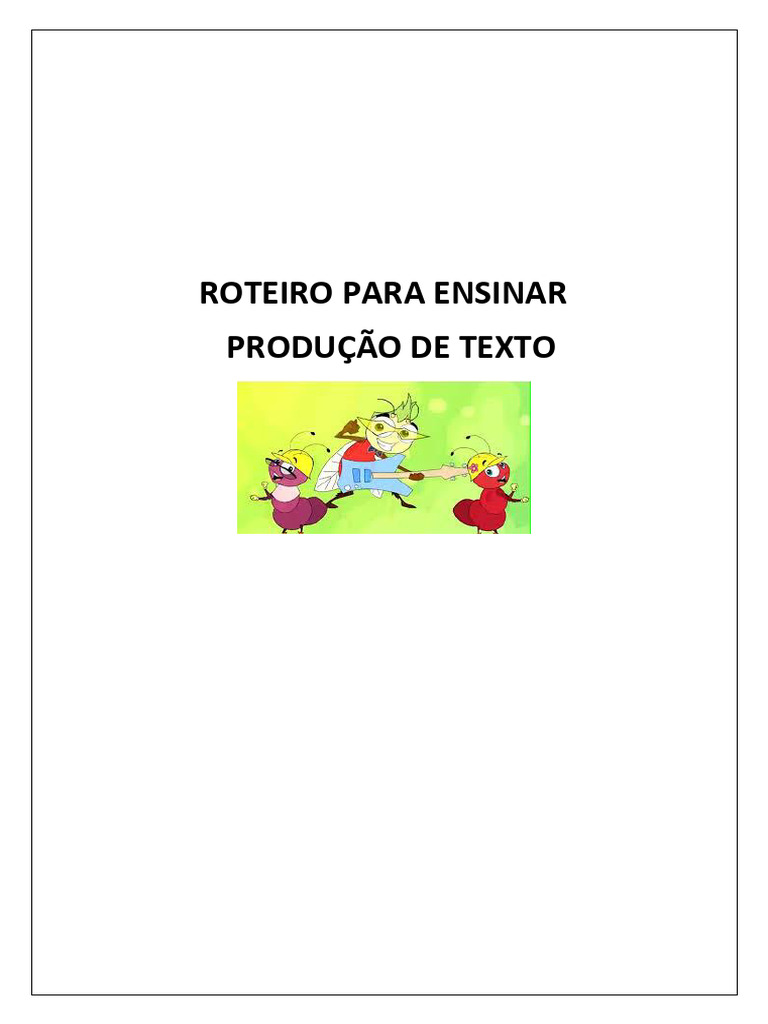 Atualizado Roteiro para Ensinar - Produção de Texto | PDF