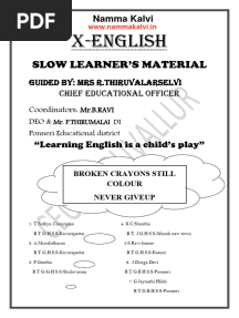 Namma Kalvi 10th English Slow Learners Study Material 216567