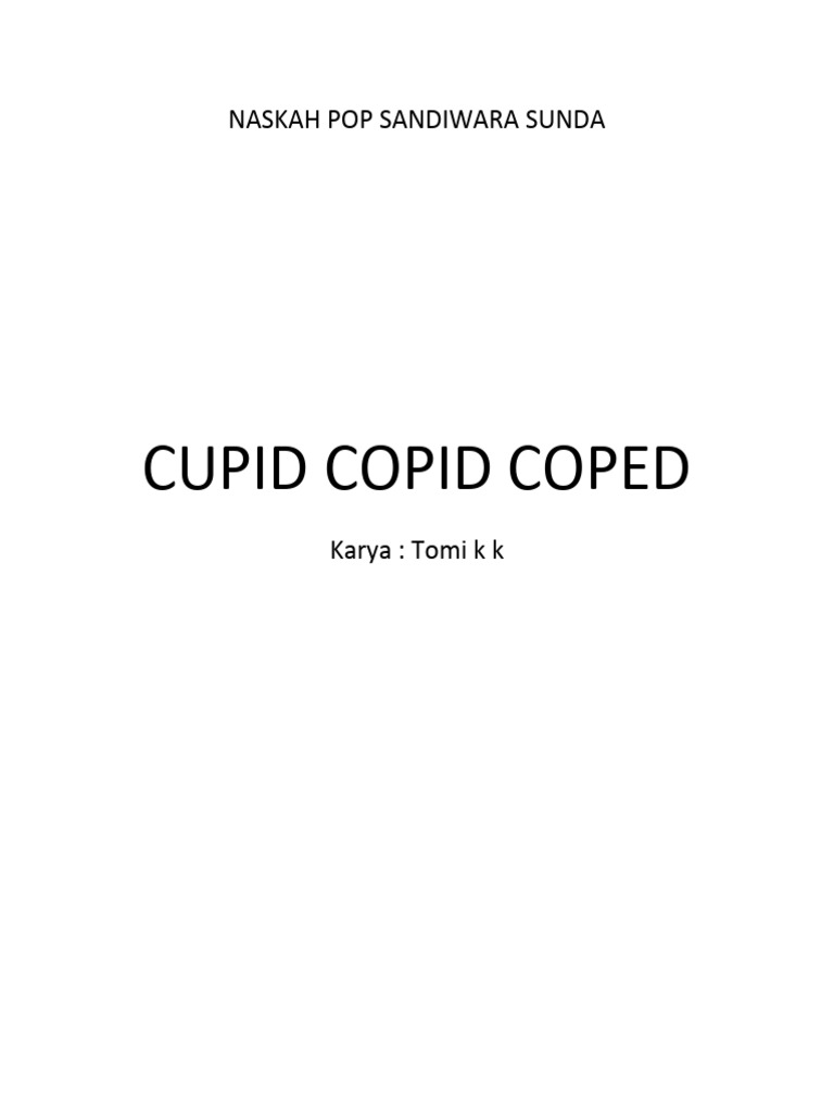 Cupid Copid Coped | PDF