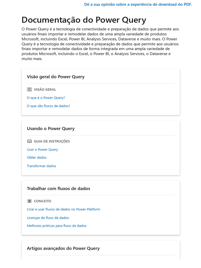 Introdução ao Power Query e ETL | PDF | Microsoft SQL Server | Janela ...