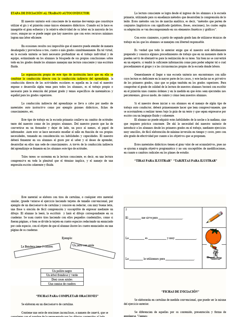 Etapa de Iniciación | PDF | Aprendizaje | Educación primaria