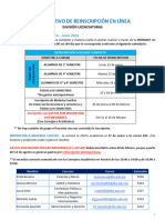 Instructivo de ReinscripciÃ N 2024-20