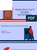 Principle Fact Based Questions