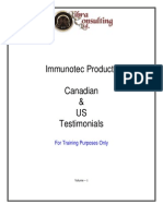 Book Immunotec Testimonies