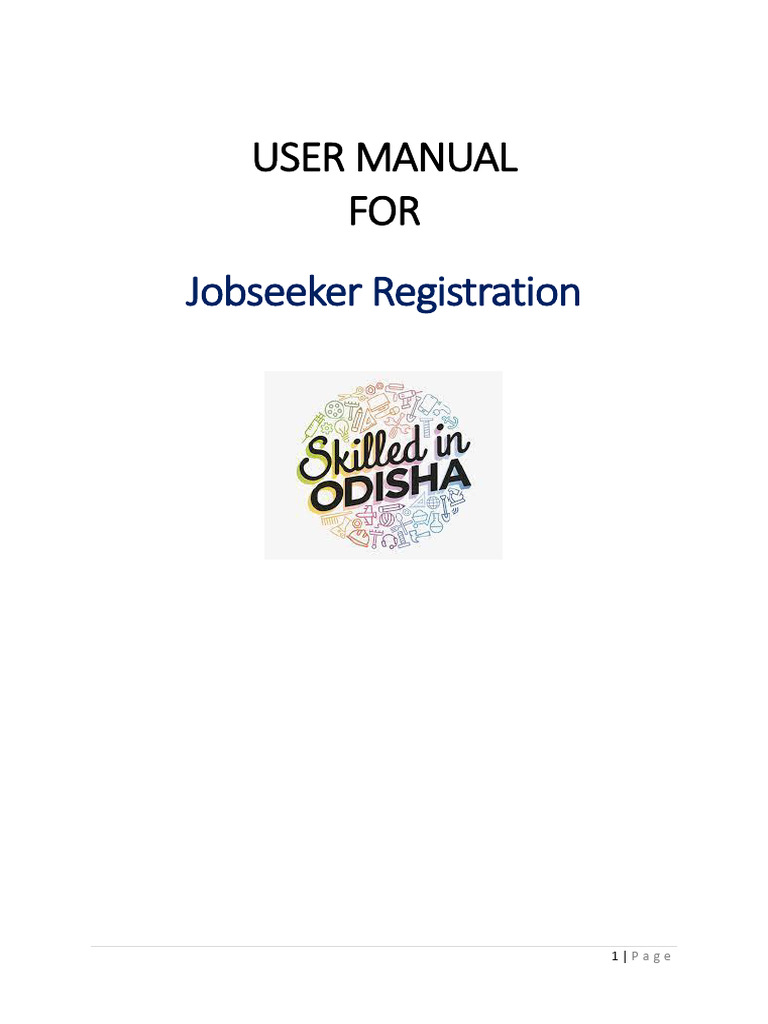 Job Seeker Registration User Manual | PDF