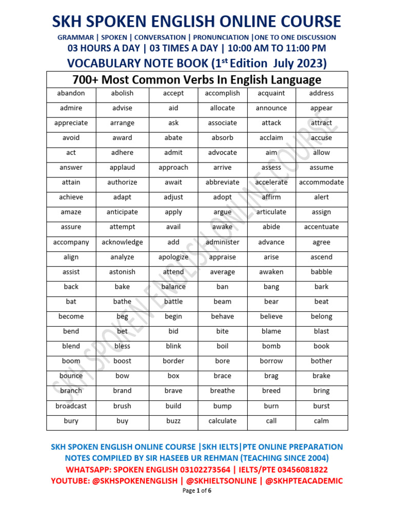 SKH Spoken English Online Course | PDF