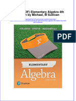 Full Download Ebook PDF Elementary Algebra 4th Edition by Michael III Sullivan PDF