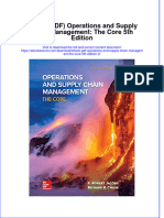 Full Download Ebook PDF Operations and Supply Chain Management The Core 5th Edition 2 PDF