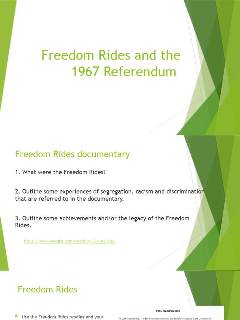 Freedom Rides Referendum | PDF