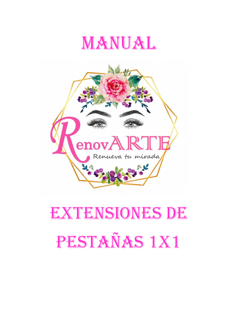 Manual de Extensiones de Pestañas 1x1 | PDF | Esterilización ...