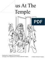 Jesus at The Temple Coloring Page