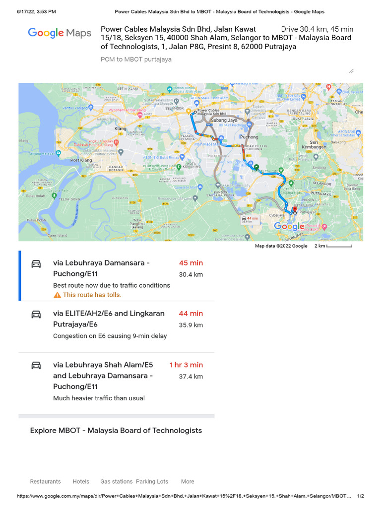 Power Cables Malaysia SDN BHD To MBOT Malaysia Board of Technologists
