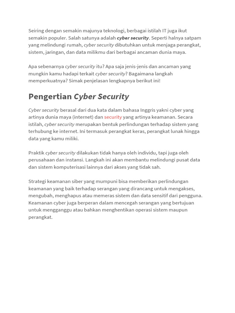 Cyber Security | PDF