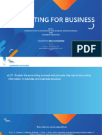 PPT 1 - Introduction To Acct and Business & Business Structure