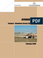 Afghanistan Farmers’ Intentions Survey
