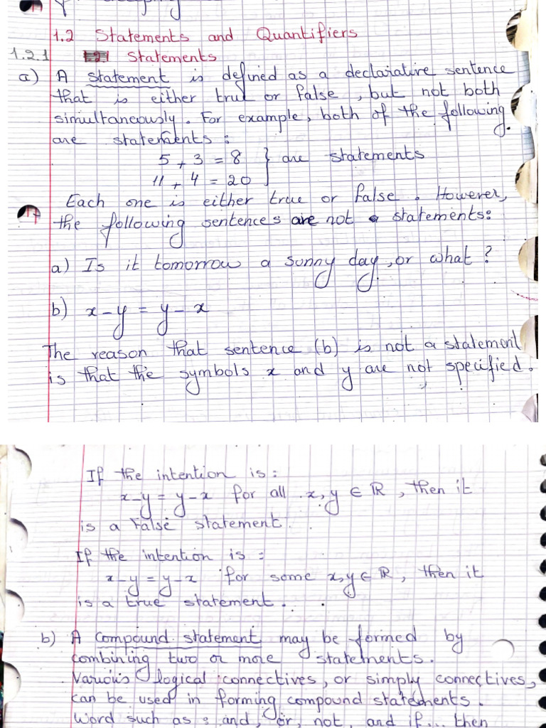 Chapter 1 Logic Proof | PDF
