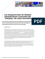 Les Desaparecides de Xibalbá Rembranzas Corporales Del Xibalbay de Lukas Avendaño - Terremoto