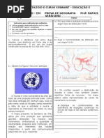 2º ano - prova  - 1º bimestre 2 chamada