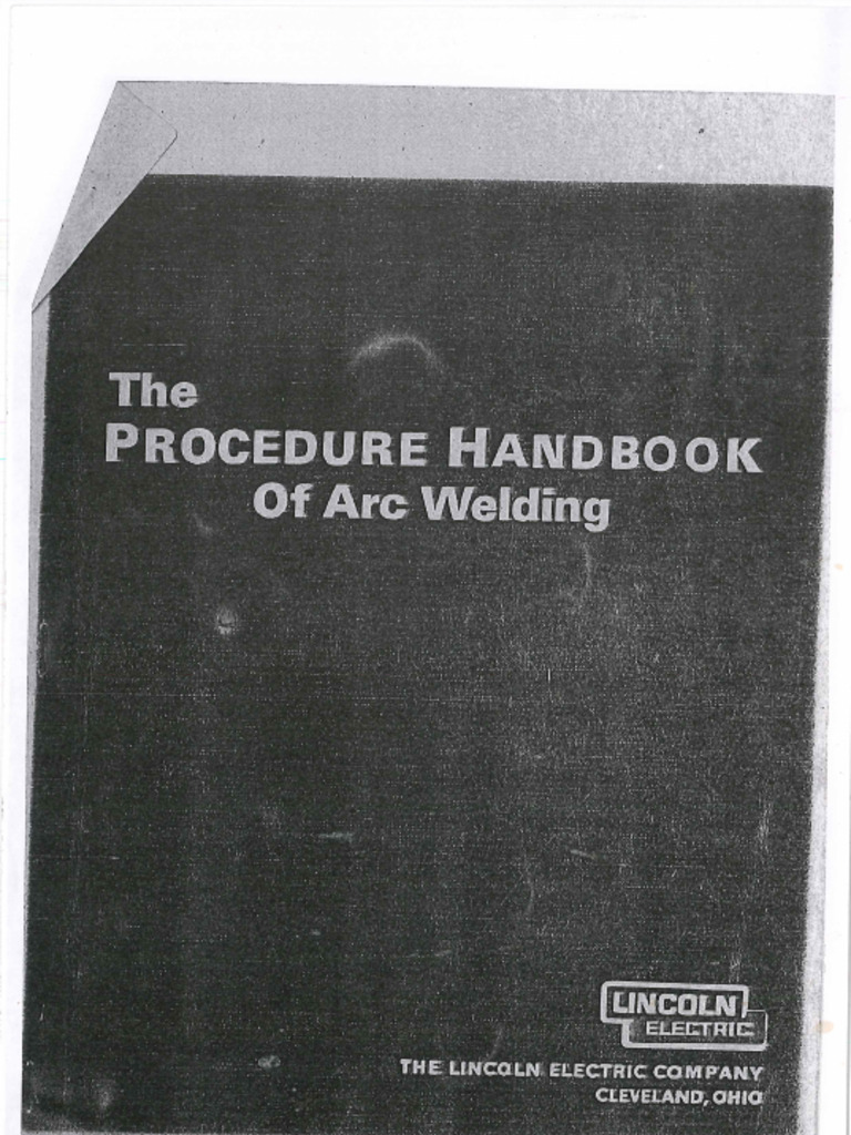 Procedure of Handbook of Arc Welding (Lincon) PDF
