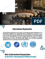 International Organizations and The Ips