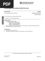 Cambridge International AS & A Level: PSYCHOLOGY 9990/42