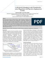 Association of Aphids With Plants Belonging To Order Nymphaeales-Austrobaileyales-Laurales-Magnoliales and Piperales in India