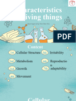 Characteristics of Living Things