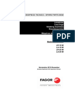 Fagor Spare Parts Manual LA, LR, 18 & 25 - November 2010 (Rev 09 - 2015)