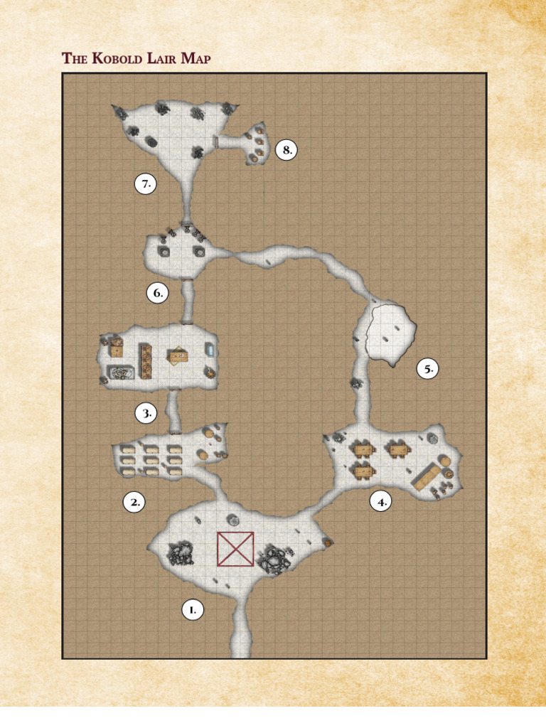 The Dragons Dinner Map A3 PDF
